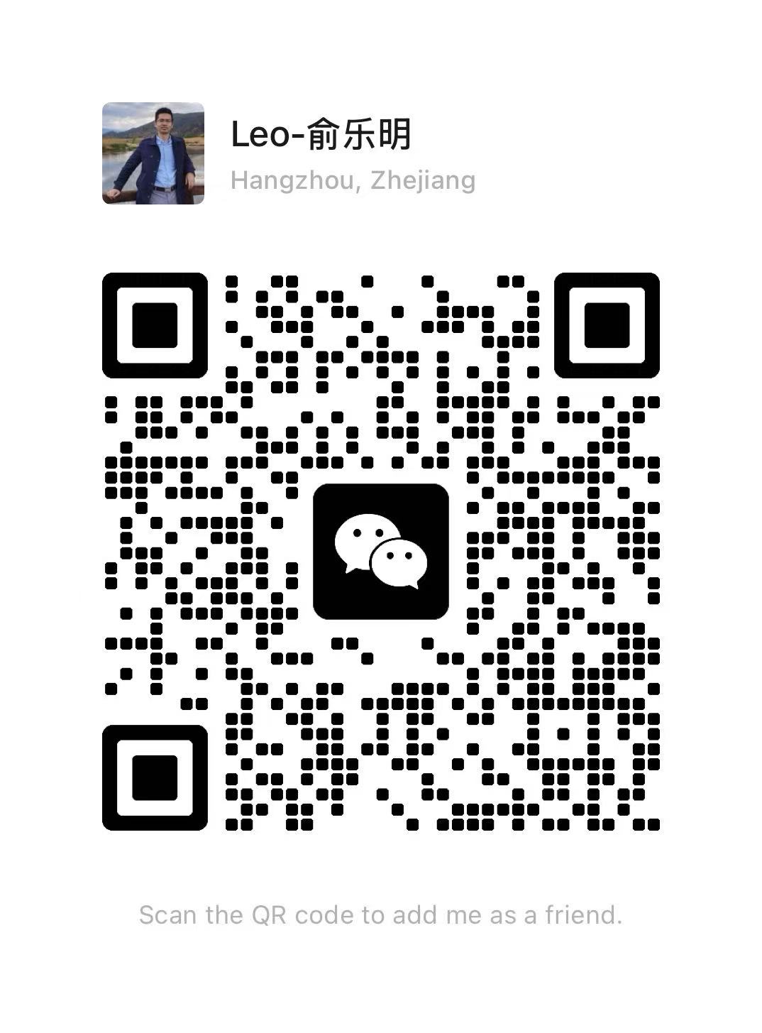 Leo’s WeChat contact QR code