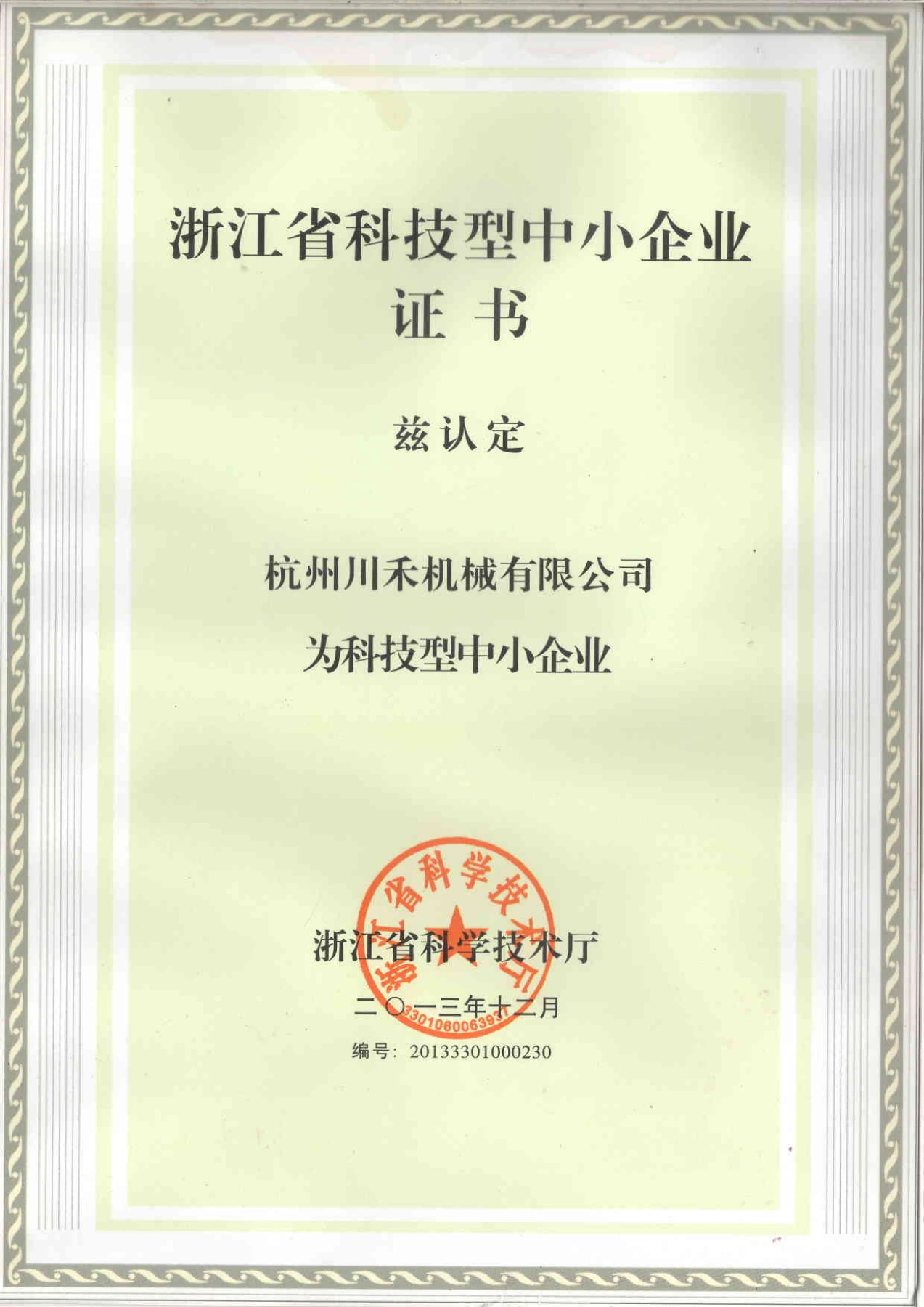 Zhejiang Technology-Based SME