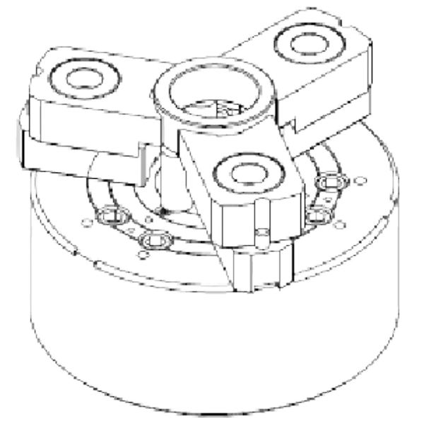 Original three-jaw chuck, floating tooling and internal water outlet